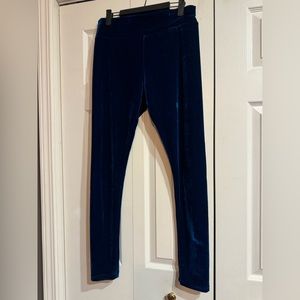 Killstar velvet blue leggings XL